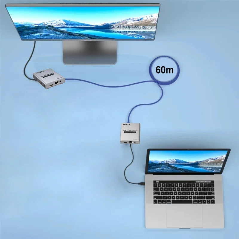 Hdmi Cable - 4K 60 Гц HDMI-удлинитель через RJ45