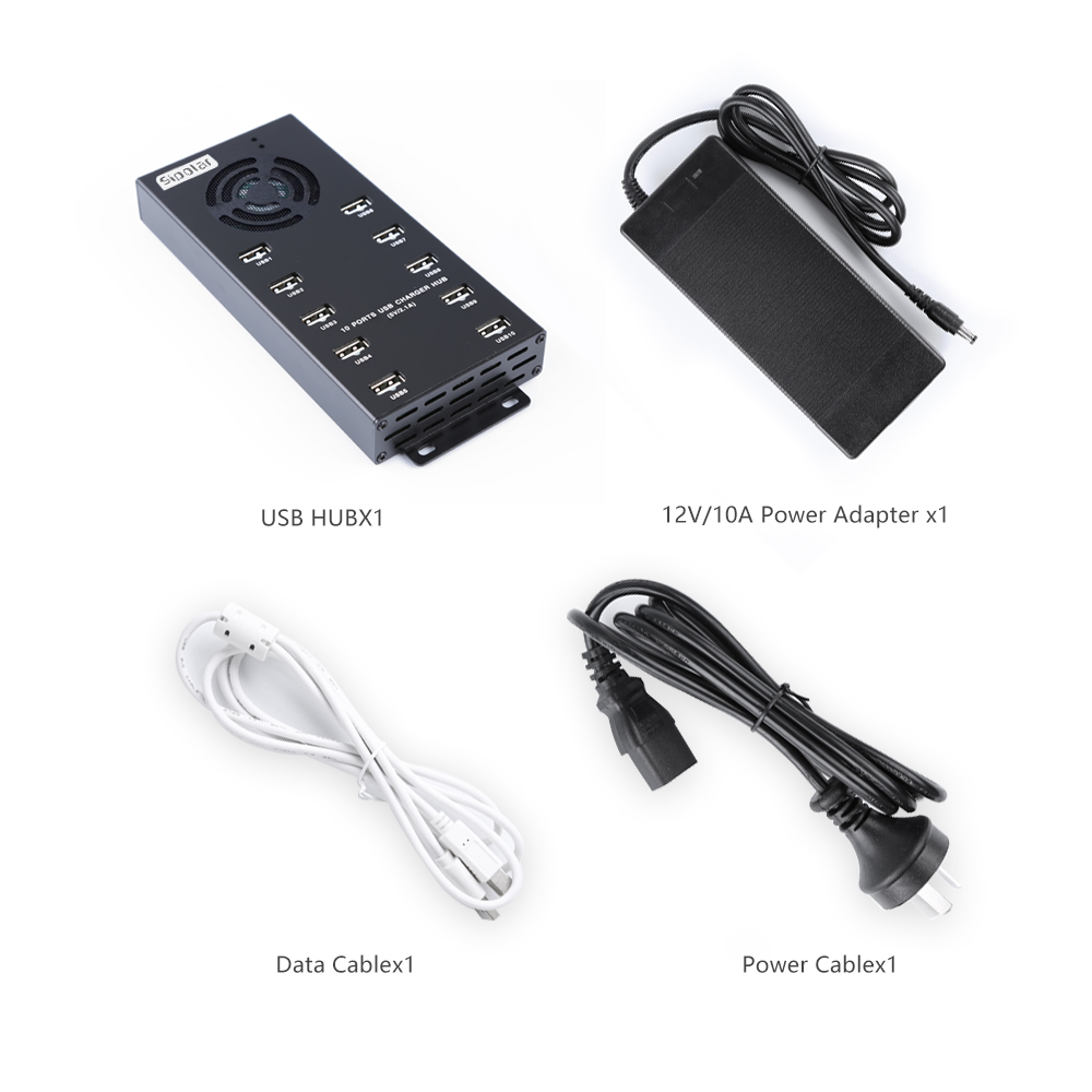 Usb Hub - 10-портовый USB-хаб для быстрой зарядки с