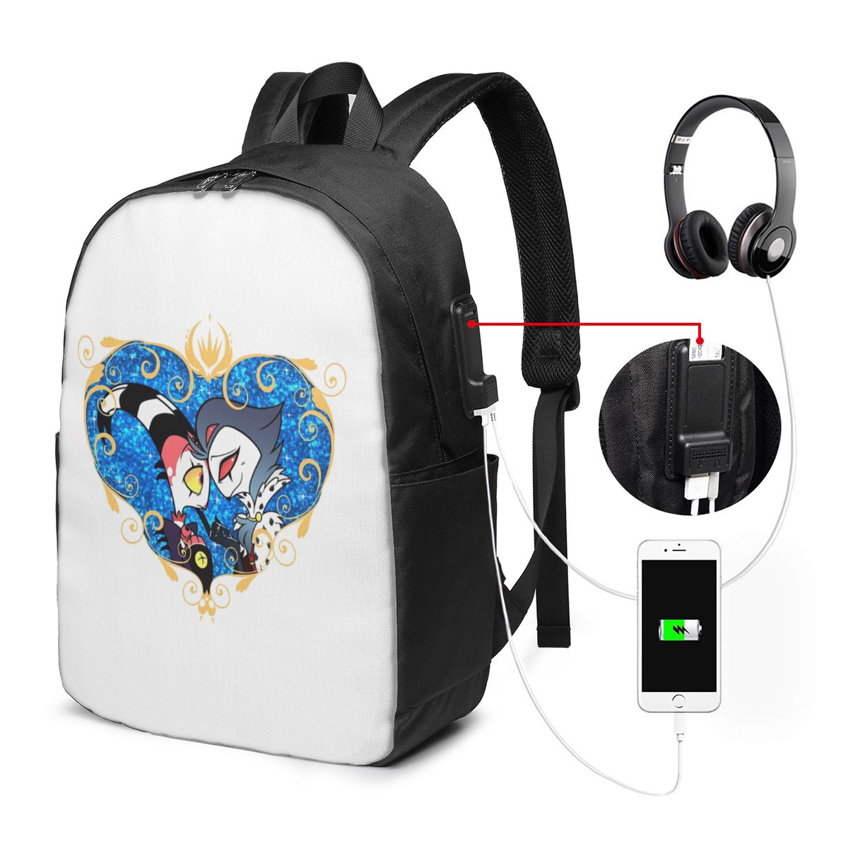 Laptop Bag - Рюкзак Helluva Boss Stolas And Blitzo