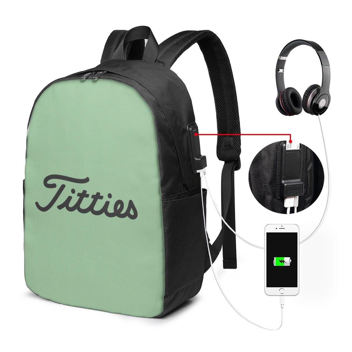 Рюкзак Titties Golf Ball для п – обзор и цена Laptop Bag