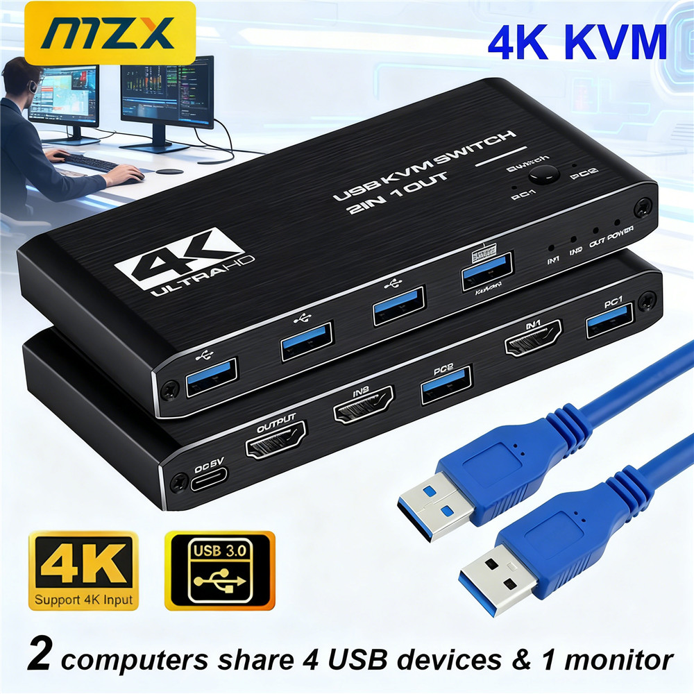 KVM-переключатель 4K 60 Гц, US – обзор и цена Hdmi Cable