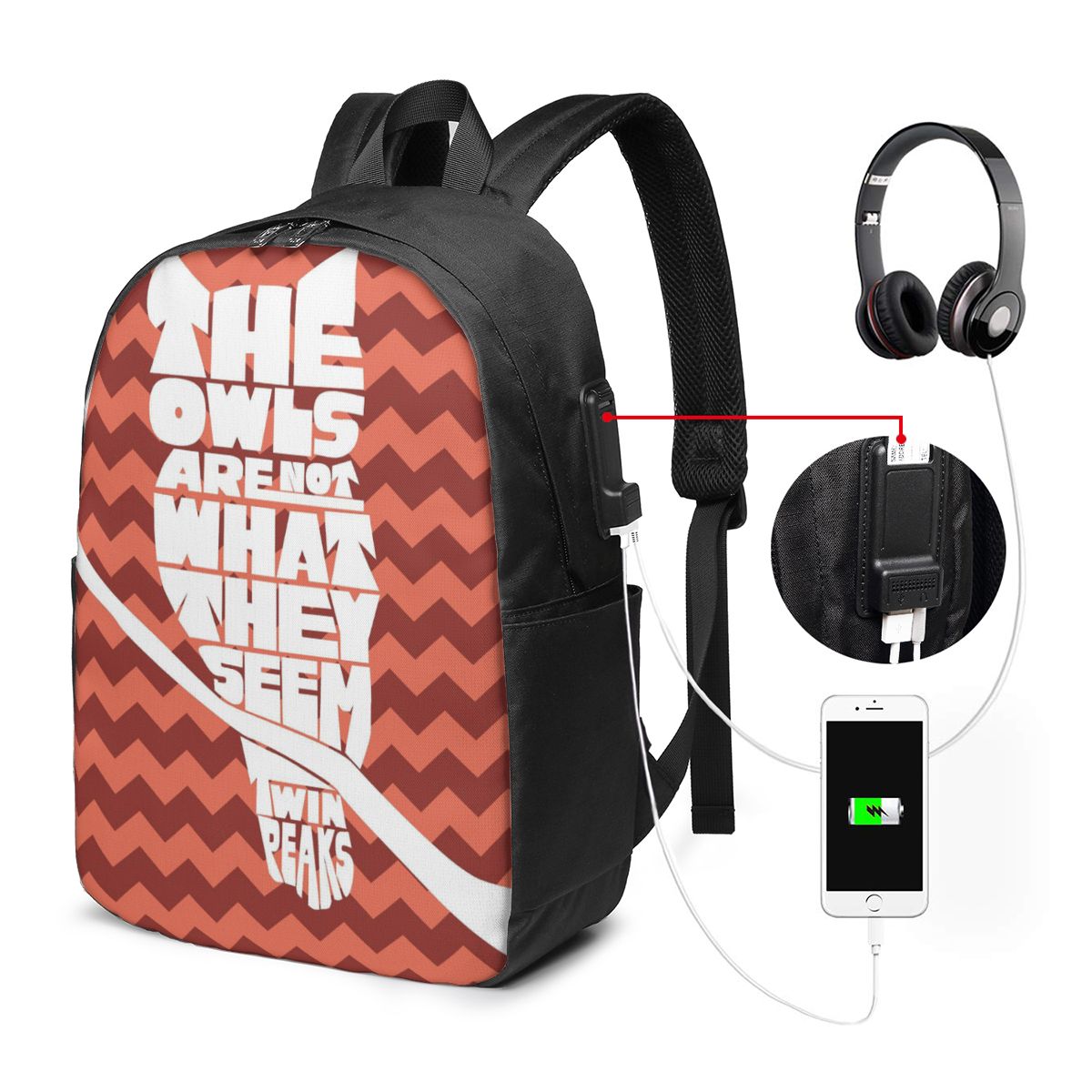 Рюкзак Twin Peaks Red Room, до – обзор и цена Laptop Bag