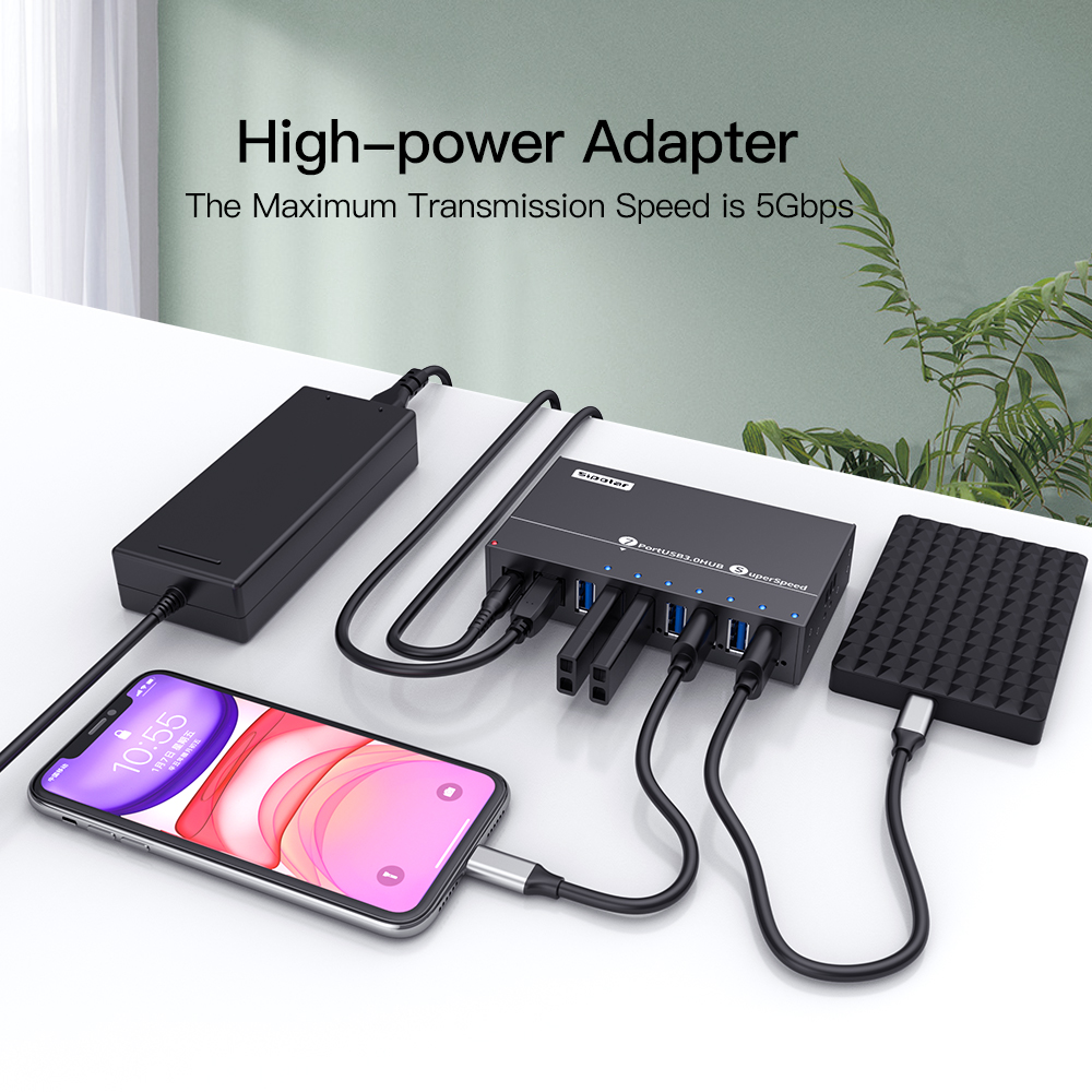 USB-хаб Sipolar A-173 на 7 пор – обзор и цена Usb Hub