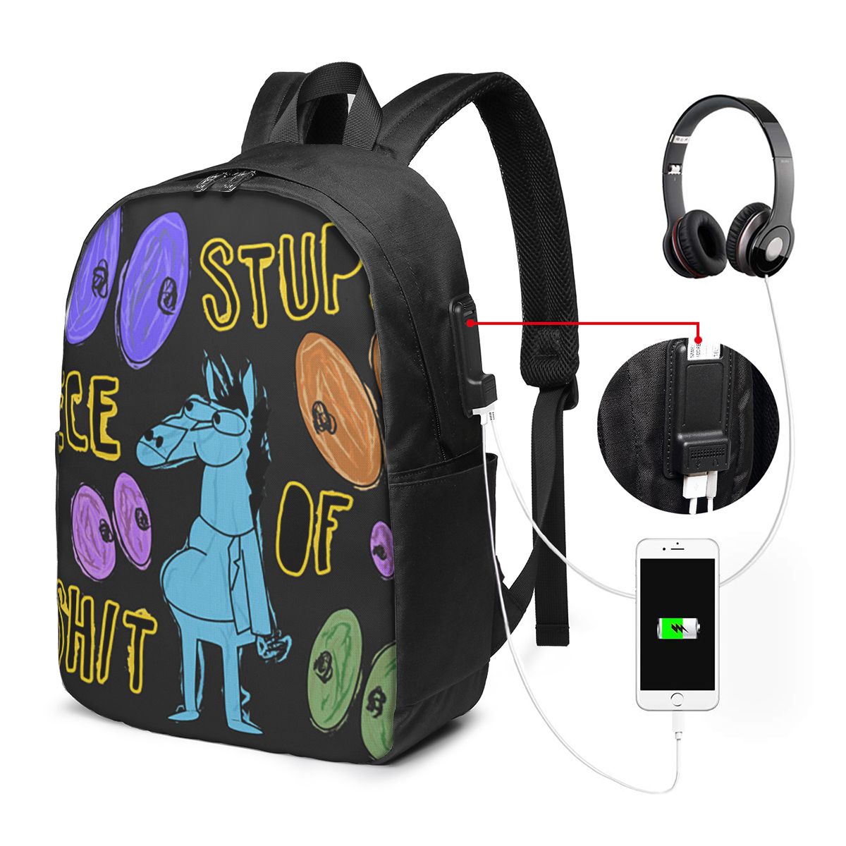 Рюкзак с изображением персонаж – обзор и цена Laptop Bag